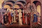Marriage of the Virgin (1448–52) - Tempera on wood, 32 x 46 cm. Pinacoteca, Vatican