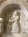 Santa Juliana fighting a demon