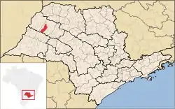 Location in São Paulo state