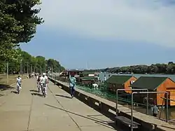 Sava Quay, central section of the Savski Nasip, in 2013