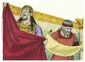 Josiah tore his clothes when Shaphan read the Book of the Law to him.