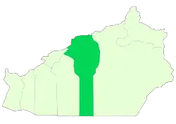 Location of Damghan County in Semnan province