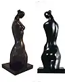 "Sensuous Form", embodied in Carbonell's sculptures are the physical significance carried out in simplicity, conveying anatomy and form.