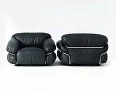 Sesann lounge collection, designed  for Cassina, 1970. Reintro- duced by Tacchini in 2015.