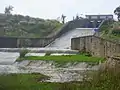 Spillway viewed from the bottom