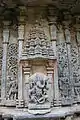 Shrine outer wall relief