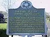 Sign reading "The birthplace of Jimmie Rodgers"