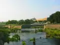 Sluices channels for water draining by the side of the Mettur dam(Low level & High level sluices)