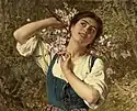 Capri Girl with Flowers