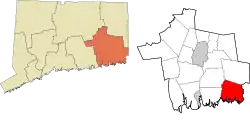 Stonington's location within the Southeastern Connecticut Planning Region and the state of Connecticut