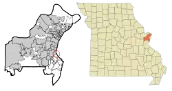 Location of Mackenzie, Missouri
