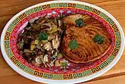 Sautéed yellowfin steak