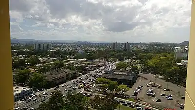 PR-17 (left) at its junction with PR-41 (right)