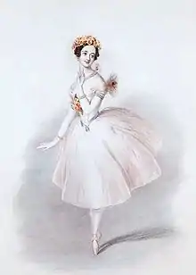 Marie Taglioni wearing a Romantic tutu