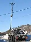 TPz FUCHS 1 of the Dutch army in electronic warfare configuration.