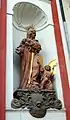 Statue of St. Monica on the façade of a former Augustinian church in Tábor, Czech Republic, c. 1700