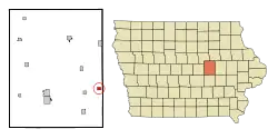 Location of Elberon, Iowa