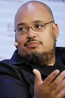 Seibel at Moscone Center in San Francisco during TechCrunch Disrupt in 2019