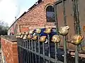 A further section of teddy bear railings