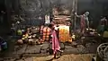 The temple kitchen of the Ananta Basudeba temple in Bhubaneswar, Odisha