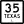 Business&nbsp;State Highway 35-L marker