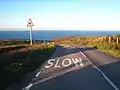 The B3306 near Boscubben (northeast of Zennor)