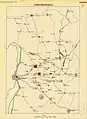 The position of the armies before the battle.