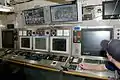 The Mackinaw's Engineering Control Center, where the engineering watchstanders monitor the ship's machinery