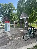 Plaza near the Indiana School for the Deaf and 42nd Street in Indianapolis.