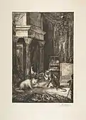 The Monkey and the Cat, from the Fables of La Fontaine, 1886