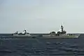 ROKS Chungmugong Yi Sun-shin and ROKS Seoae Ryu Seong-ryong during an exercise in the Sea of Japan on 3 October 2013.