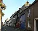 Museum is in the stone building on the right