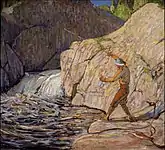 The Fisherman, Winter 1916–17. 51.3 x 56.5 cm. Art Gallery of Alberta, Edmonton