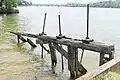 Ruins of the waste weir, which adjoins the Tidewater lock
