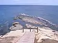 The limit for visitors walk.