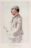 An 1874 watercolor of Scottish golfer Tom Mackay