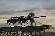 Three Tors 12.7&nbsp;mm in a shooting range