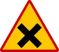 K-26Intersection with priority to the right