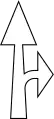 N/ATurn straight or right ahead
