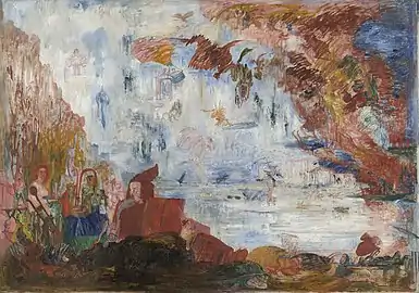 Tribulations of Saint Anthony (1887), oil on canvas, 117.8 x 167.6&nbsp;cm., Museum of Modern Art, New York