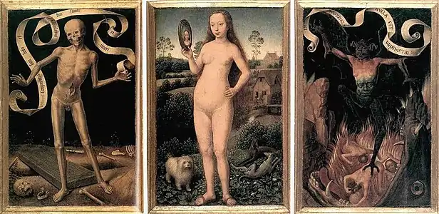 Front side (contemporary presentation)