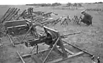 Japanese Type 92 tank machine gun (foreground)