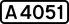 A4051 road