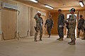9E Commander on a completion of work tour at Patrol Base Mahawil, 2 March 2009, Iraq.