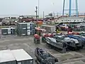 US Navy emergency ship salvage equipment stored in Gulfport, Mississippi.