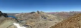 View from the summit of Yuraqqucha near the Antikuna pass