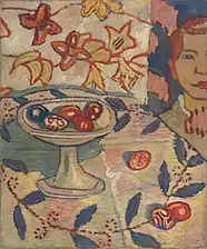 Villem Ormisson&nbsp;[et] (1892–1941). Still Life with Colored Eggs. Ca. 1914‒1918. Canvas, oil.