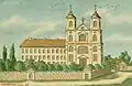 Painting of the church in 1886