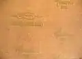 Close-up of Texon 480 insole board with direction of cut marked as Cut Thus by manufacturer showing direction where shoe insole patterns should be placed. The board is formulated to have different properties along its length compared to across, to allow for shoe-flex and manufacturing processes