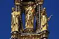 Statues of the Virtues on the canopy tower